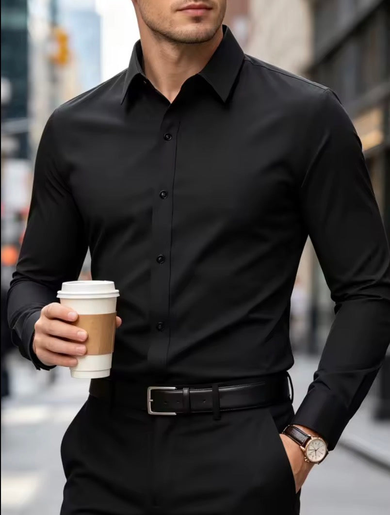 Camisa Elegante, Estilo europeo manga larga.