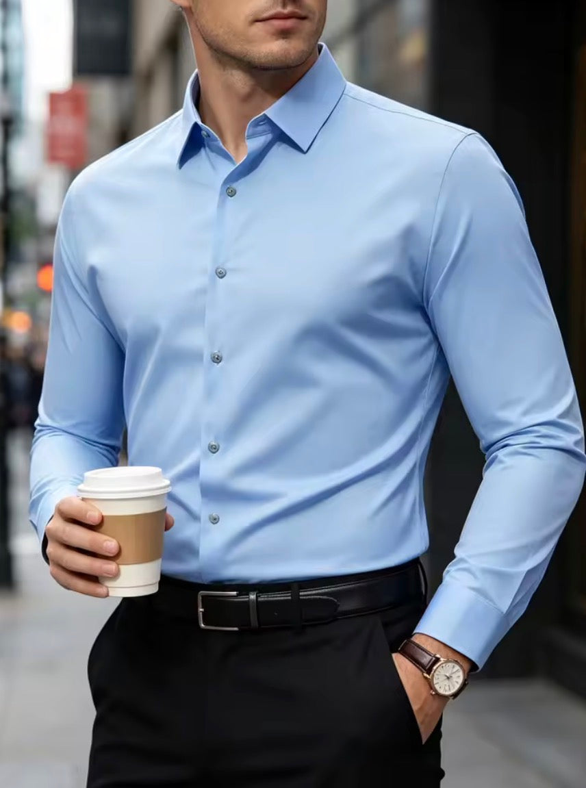 Camisa Elegante, Estilo europeo manga larga.